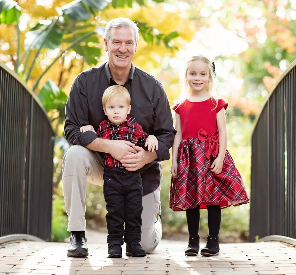 Bunnett family photo in the park