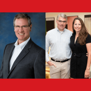 Robert "Bob" Bunnett, Matt Tribolet and Dr. Korie Flippo, co-chairs of the 2024 Red Tie Gala