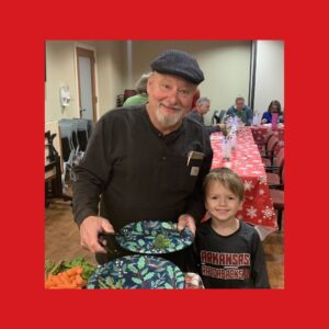 Cancer survivor Ken Allen and his grandson Elijah